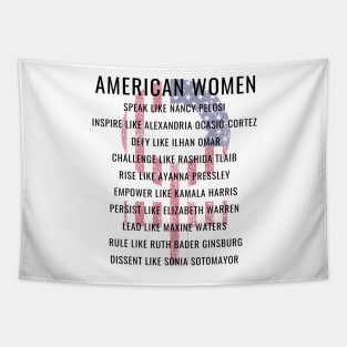 Modern American Women Gifts Tapestry