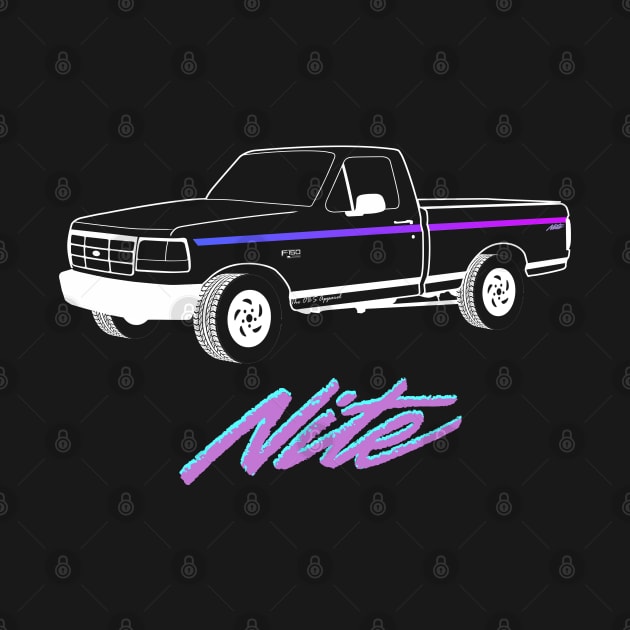 1992-1996 F150 Nite Edition White Print by The OBS Apparel