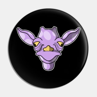 cute purple baby giraffe face Pin