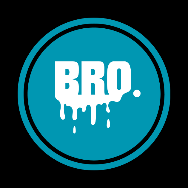 Bro Logo in Blue and White by FacePlantProductions