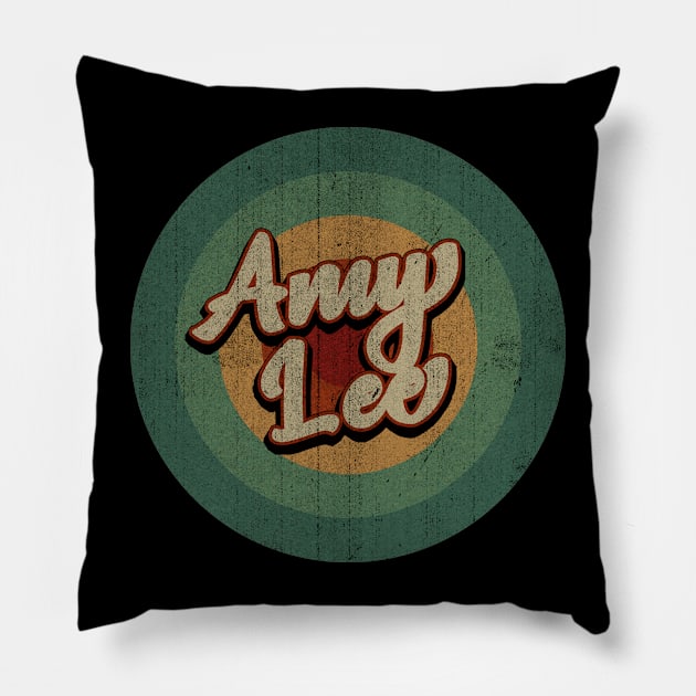 Circle Retro Vintage Amy Lee Pillow by Jokowow