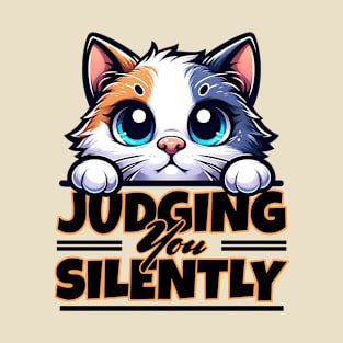 Judging You Silently Cat T-Shirt