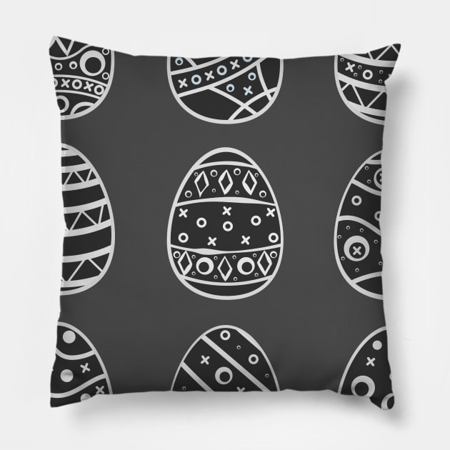 Easter Eggs Pillow by Kristina Stellar Scandinavian Land