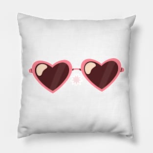 Heart Shaped Sunglasses Pillow