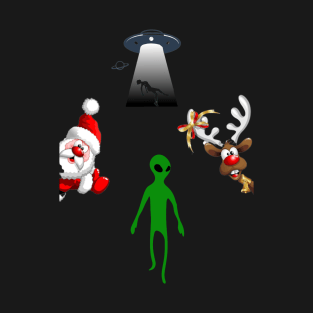 christmas with alien T-Shirt