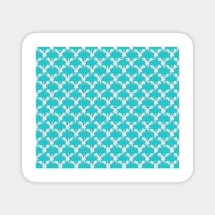 Sky Blue Ghost Pattern Magnet