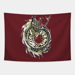 Chinese Gold Dragon Tapestry