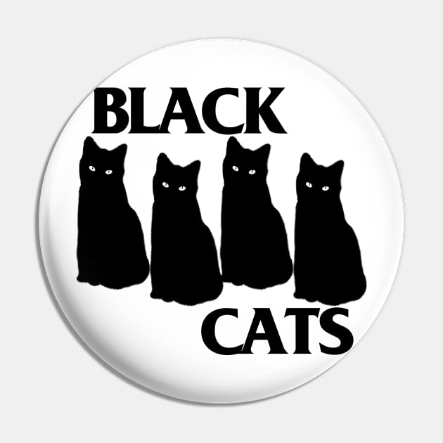 Black Cats - Black Flag Kitty Tribute Pin by DankFutura