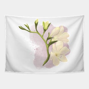 White freesia Tapestry