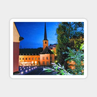 Old monastery in Luxembourg city Magnet