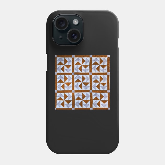 Quilt Pattern Pinwheel Phone Case by JonHerrera