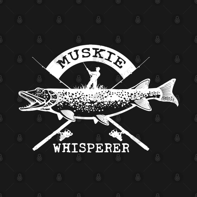 Muskie Whisperer Funny by Hobbs Text Art