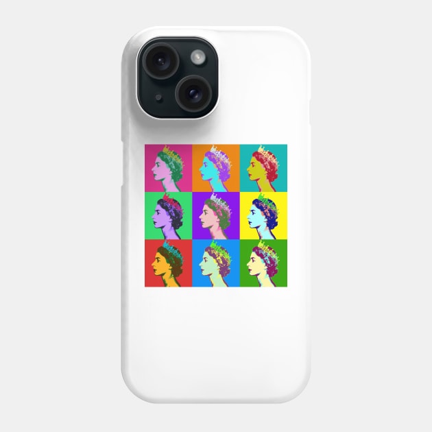 Queen Elizabeth II Pop Culture Art Phone Case by Daribo