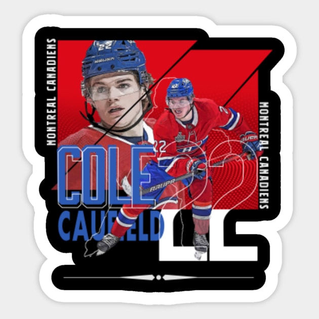 Cole Caufield Jersey Sticker Sticker for Sale by sport-stickers