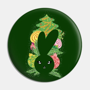 Christmas bunny Pin