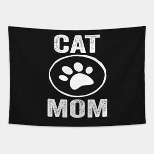 Cat Mom Funny Design Quote Tapestry