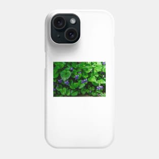 Blue Violets returned Phone Case