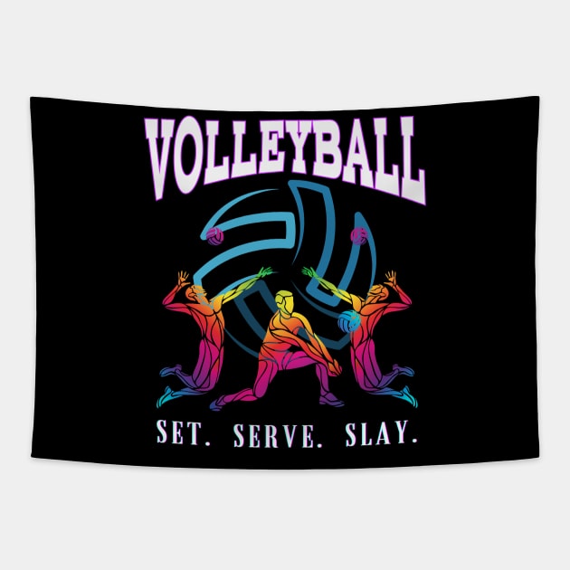 Volleyball Tapestry by T-Crafts