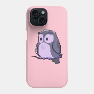 Wise Whispers: Pixel Art Owl Design for Trendy Fashion Phone Case