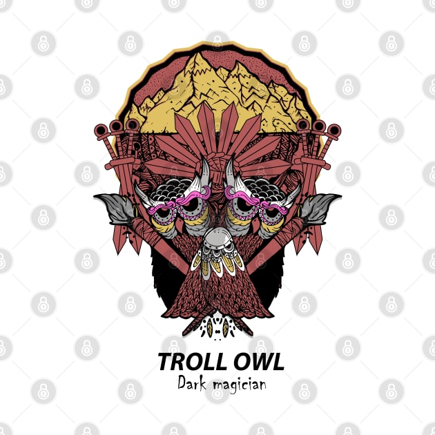 Dark Magician Troll owl by Unestore