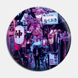 Tokyo Street Neon Synthwave Pin