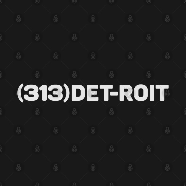 Detroit Area Code | 313 by Blasé Splee Design : Detroit