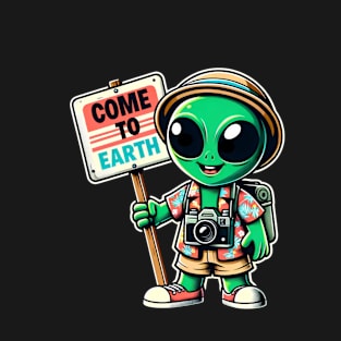 local Alien come to earth 2024 T-Shirt