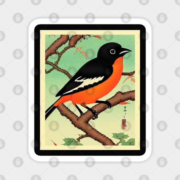 Baltimore Orioles The Oriole Bird Vintage Orchard Oriole Bird Magnet by DaysuCollege