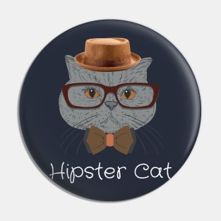 Hipster Cat Pin