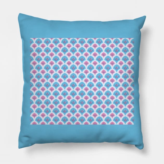 Lotus Pattens Pillow by JulietLake