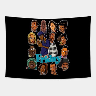 Friday Characters Tapestry