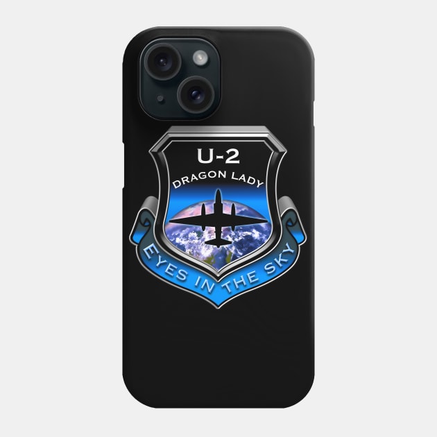 U2 Dragon Lady Eyes In The Sky shield Phone Case by DrewskiDesignz