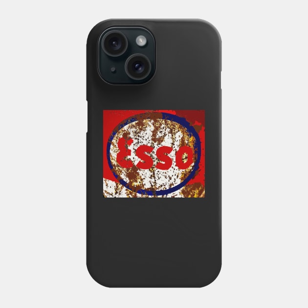 ESSO EXXON VINTAGE GRAPHIC ADVERTISEMENT AD SIGN Phone Case by Overthetopsm