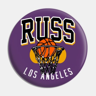 Russ Los Angeles Basketball Pin