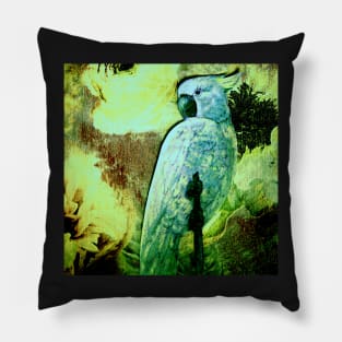 COCKATOO DECO POSTER TROPICAL ART PRINT PALM FLORAL DESIGN Pillow