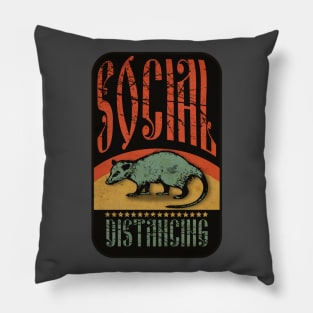 Social Distancing Vintage Nature Pillow