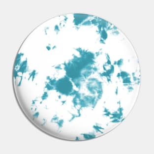 Lagoon blue and white Deep Ocean - Tie-Dye Shibori Texture Pin