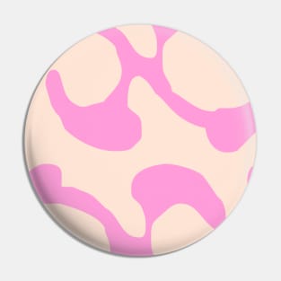 Abstract pattern pink swirl Pin