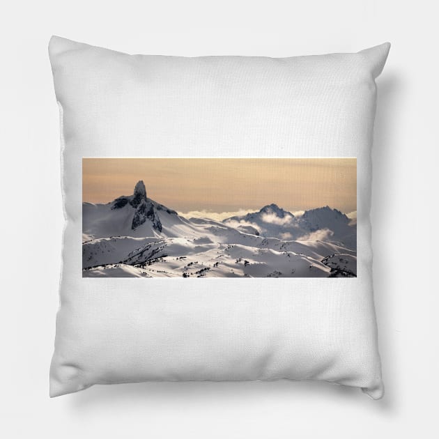 Black Tusk, BC Pillow by charlesk