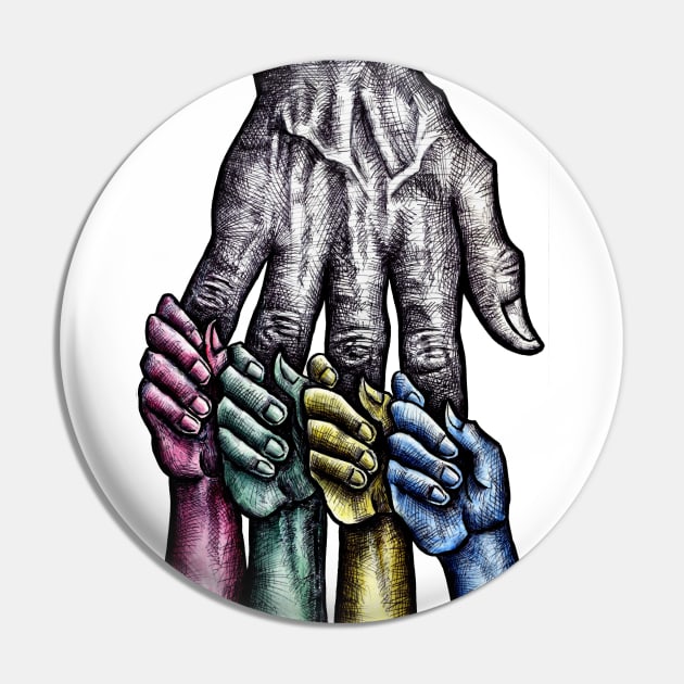 Solidarity Pin by benheineart