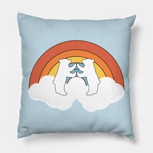 Two bears on the cloud Pillow