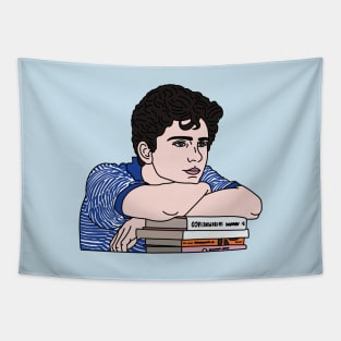 Elio with Books Tapestry