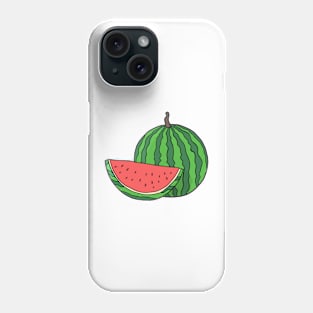 Watermelon hand drawn fruits summer Phone Case