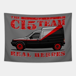 The van of the real heroes! Tapestry