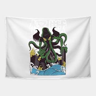 Japanese Manga Octopus Tapestry