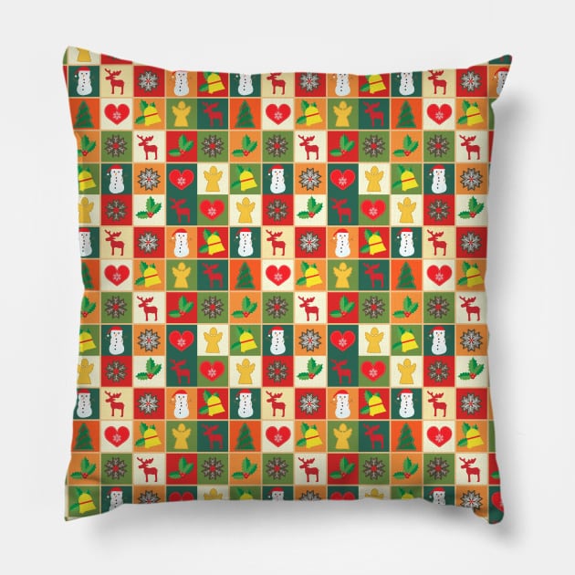 Christmas Background Pillow by holidaystore