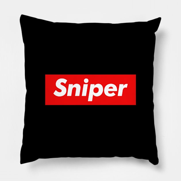 Sniper Pillow by monkeyflip