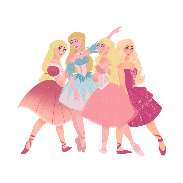 Barbie Ballerinas by Sara no.style.illustrator