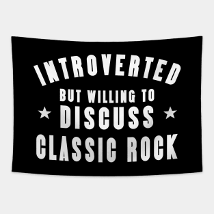 Introverted Except Classic Rock Tapestry