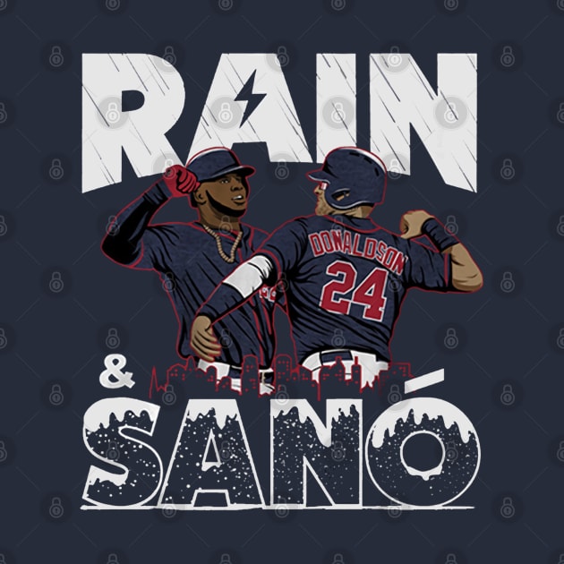 Josh Donaldson & Miguel Sano Rain And Sano by KraemerShop